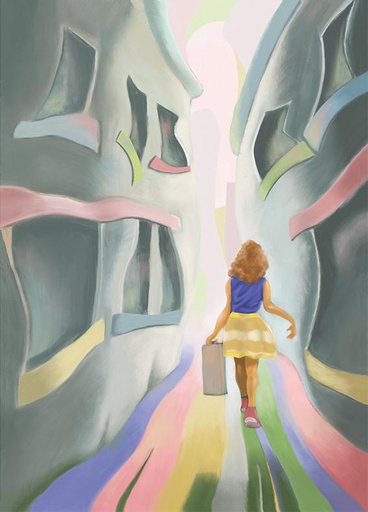 "Partir" Illustration sur Dibond  50X70 cm